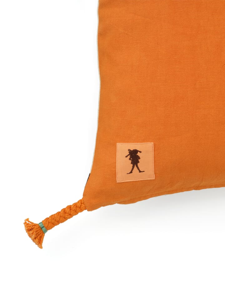 Pippi kuddfodral 50x50 cm, Vit-orange Kid's Concept