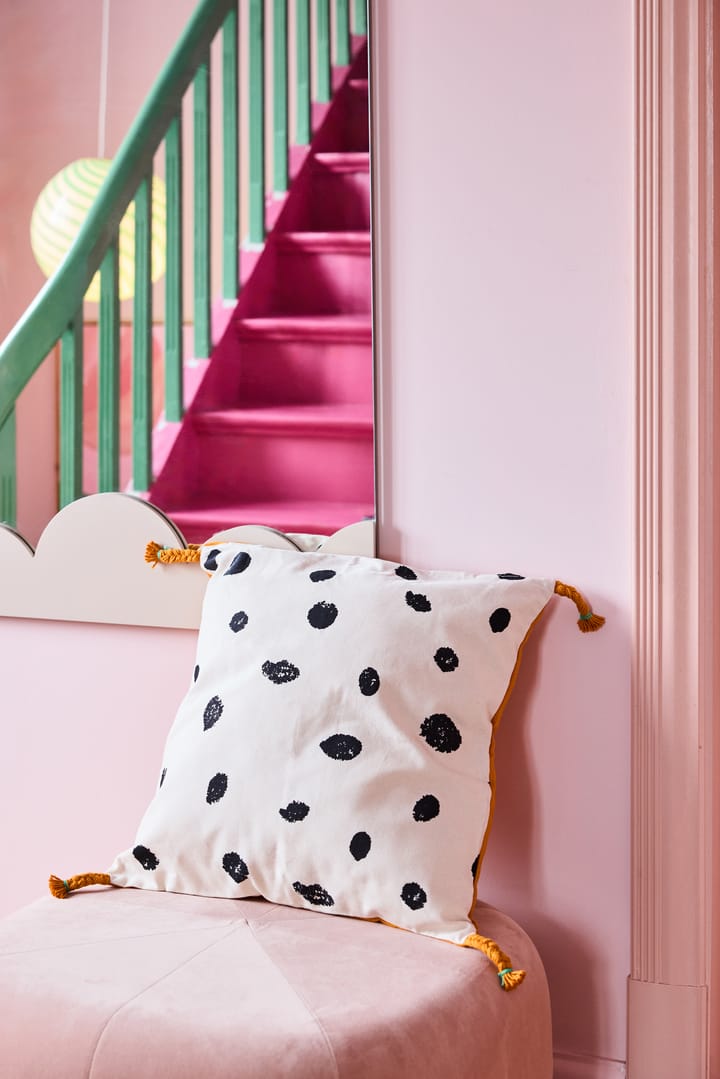 Pippi kuddfodral 50x50 cm, Vit-orange Kid's Concept