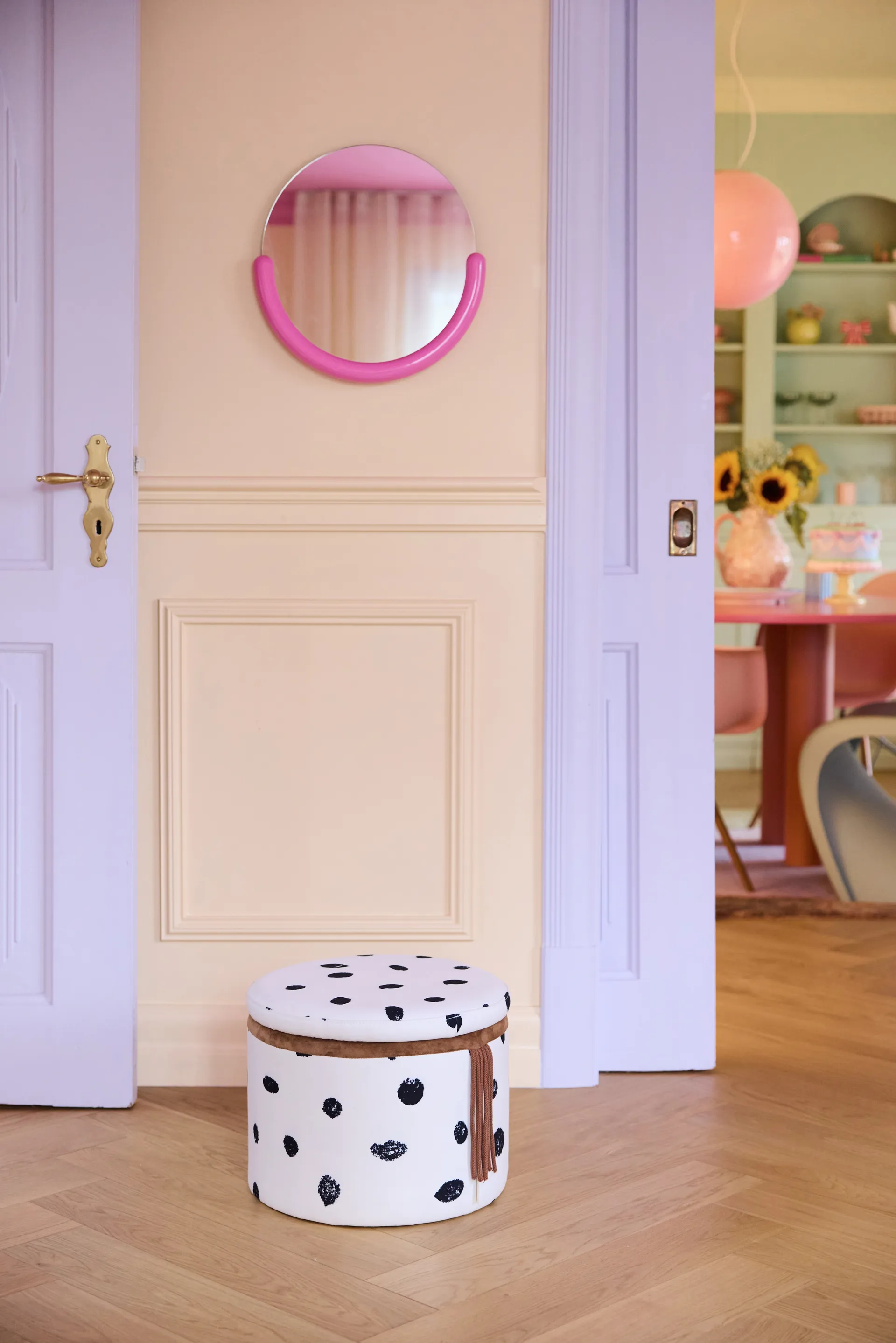 Pippi puff med förvaring Ø40x30,5 cm, Multi Kid's Concept