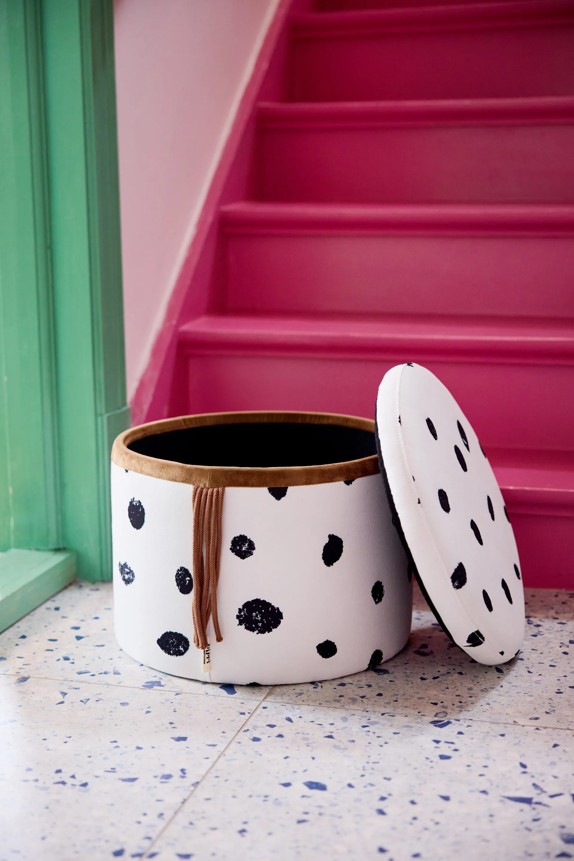 Pippi puff med förvaring Ø40x30,5 cm, Multi Kid's Concept