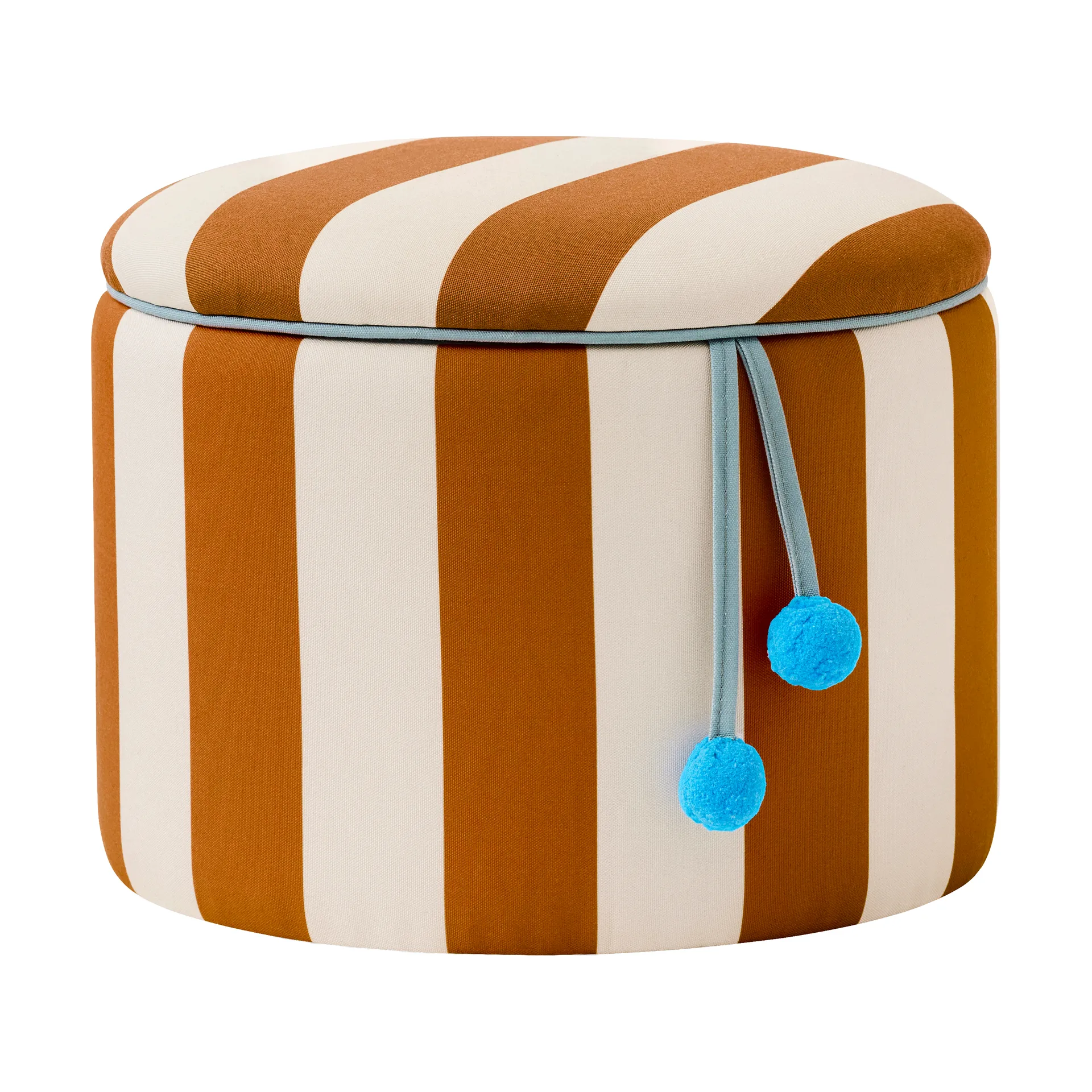 Sittpuff cylinder med förvaring, Brun, Ø40x30,5 cm Kid's Concept
