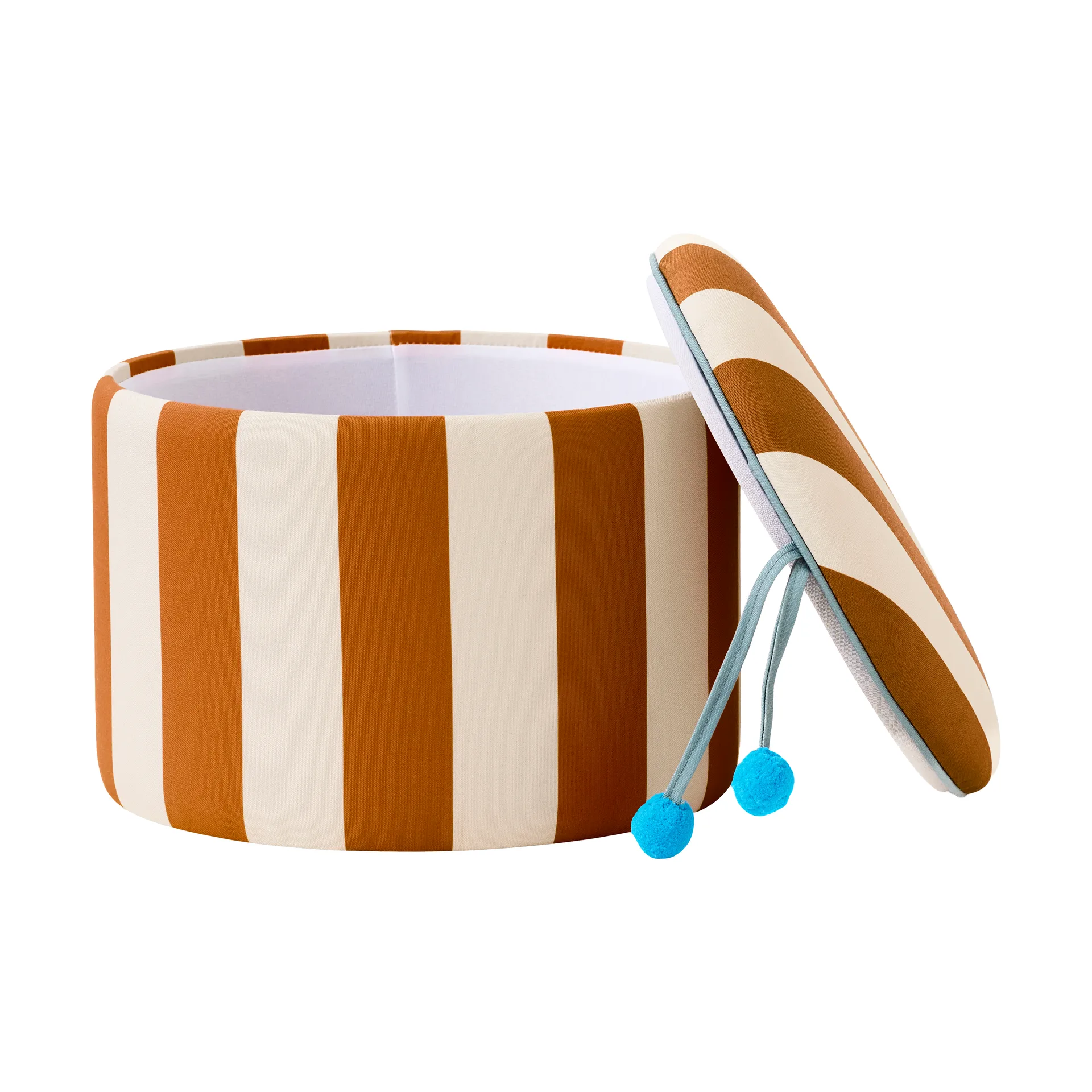 Sittpuff cylinder med förvaring, Brun, Ø40x30,5 cm Kid's Concept