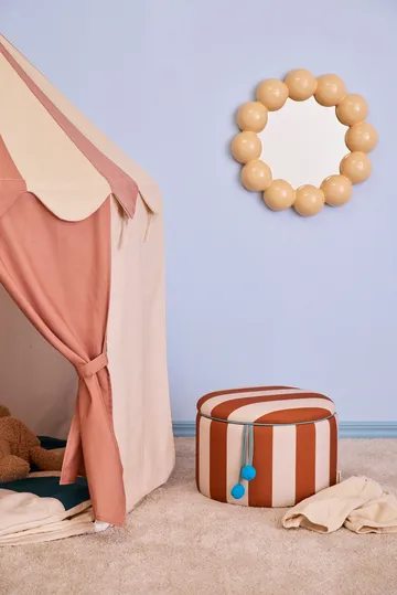 Sittpuff cylinder med förvaring - Brun, Ø40x30,5 cm - Kid's Concept