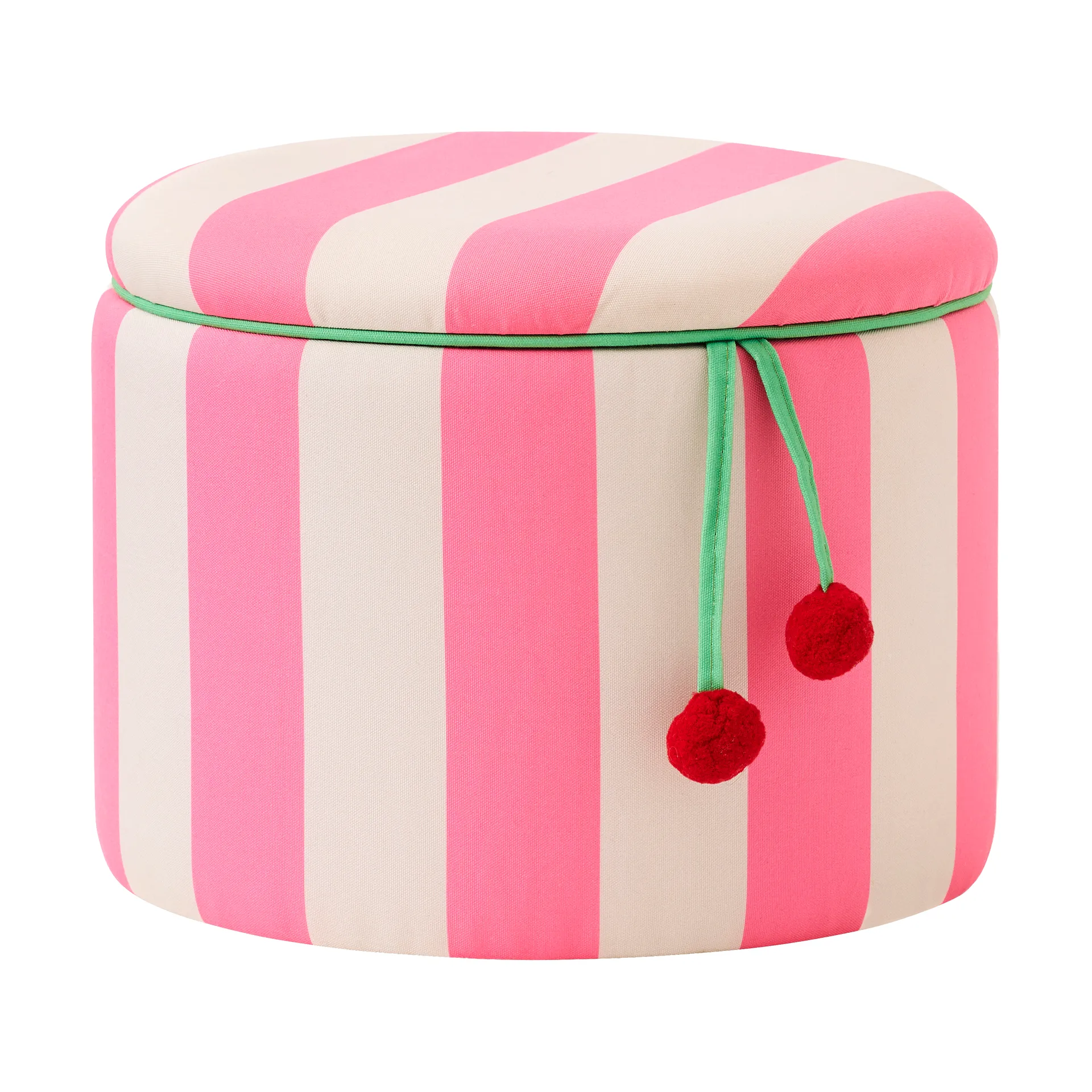 Sittpuff cylinder med förvaring, Rosa, Ø40x30,5 cm Kid's Concept