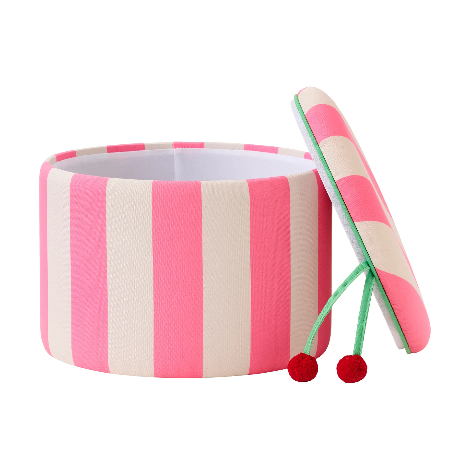 Sittpuff cylinder med förvaring, Rosa, Ø40x30,5 cm Kid's Concept