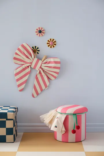 Sittpuff cylinder med förvaring - Rosa, Ø40x30,5 cm - Kid's Concept