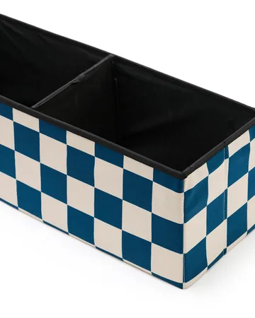 Sittpuff med förvaring ruta - Blågrön, 80x30x30 cm - Kid's Concept