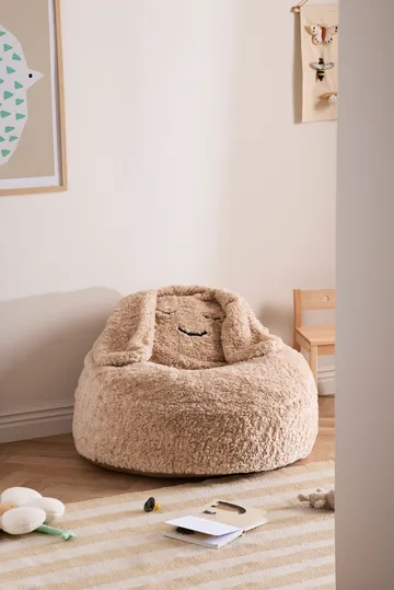 Snuggle sittsäck - Beige, Ø80x50 cm - Kid's Concept