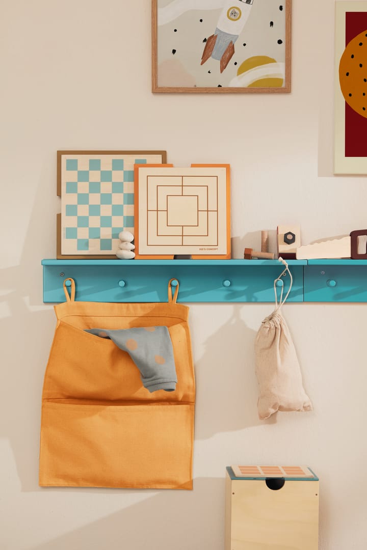Star hylla med krokar, Turkos Kid's Concept