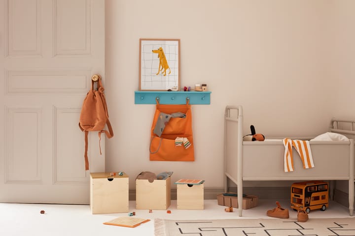 Star hylla med krokar, Turkos Kid's Concept