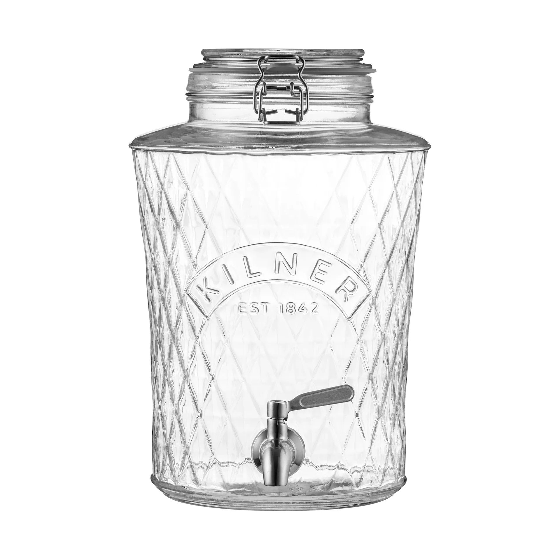 Kilner DIAMANT dryckesdispenser med tappkran, Klar, 5 L Kilner