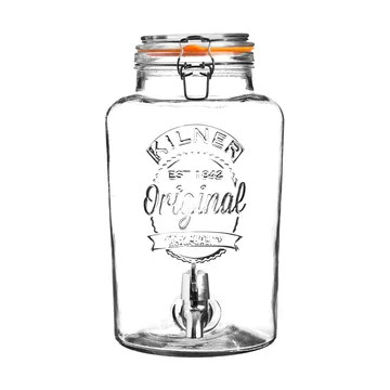Kilner dryckesdispenser med tappkran - Klar-rostfritt stål, 8 L - Kilner