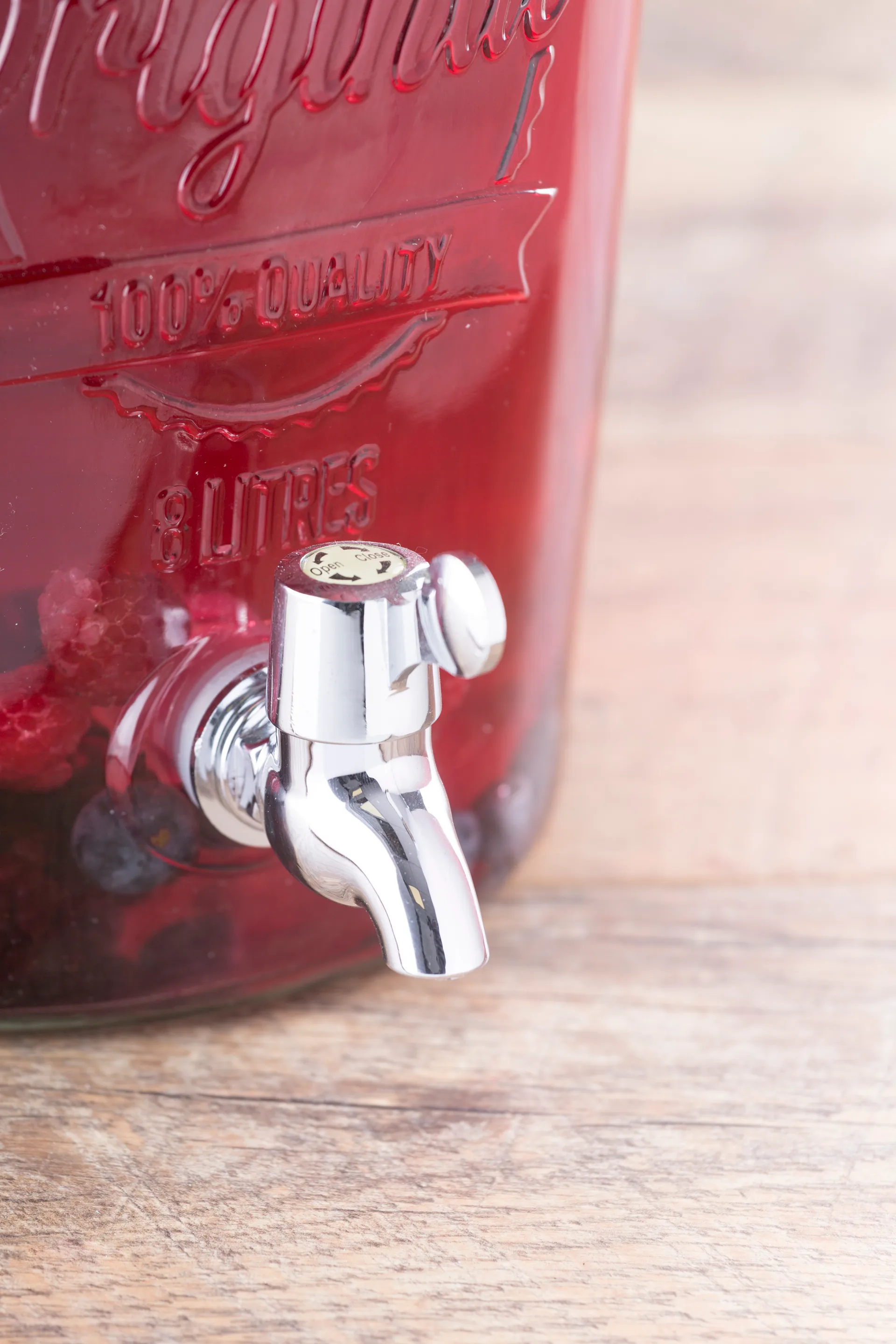 Kilner dryckesdispenser med tappkran, Klar-rostfritt stål, 8 L Kilner