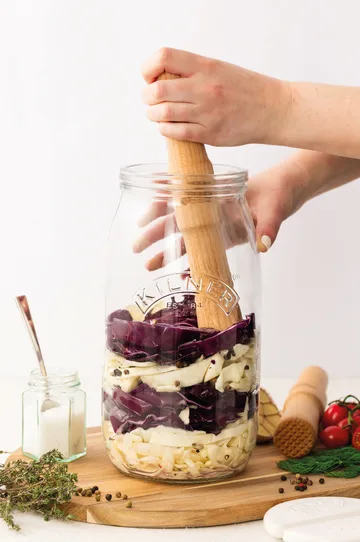 Kilner fermenteringsstöt - Ljust trä - Kilner