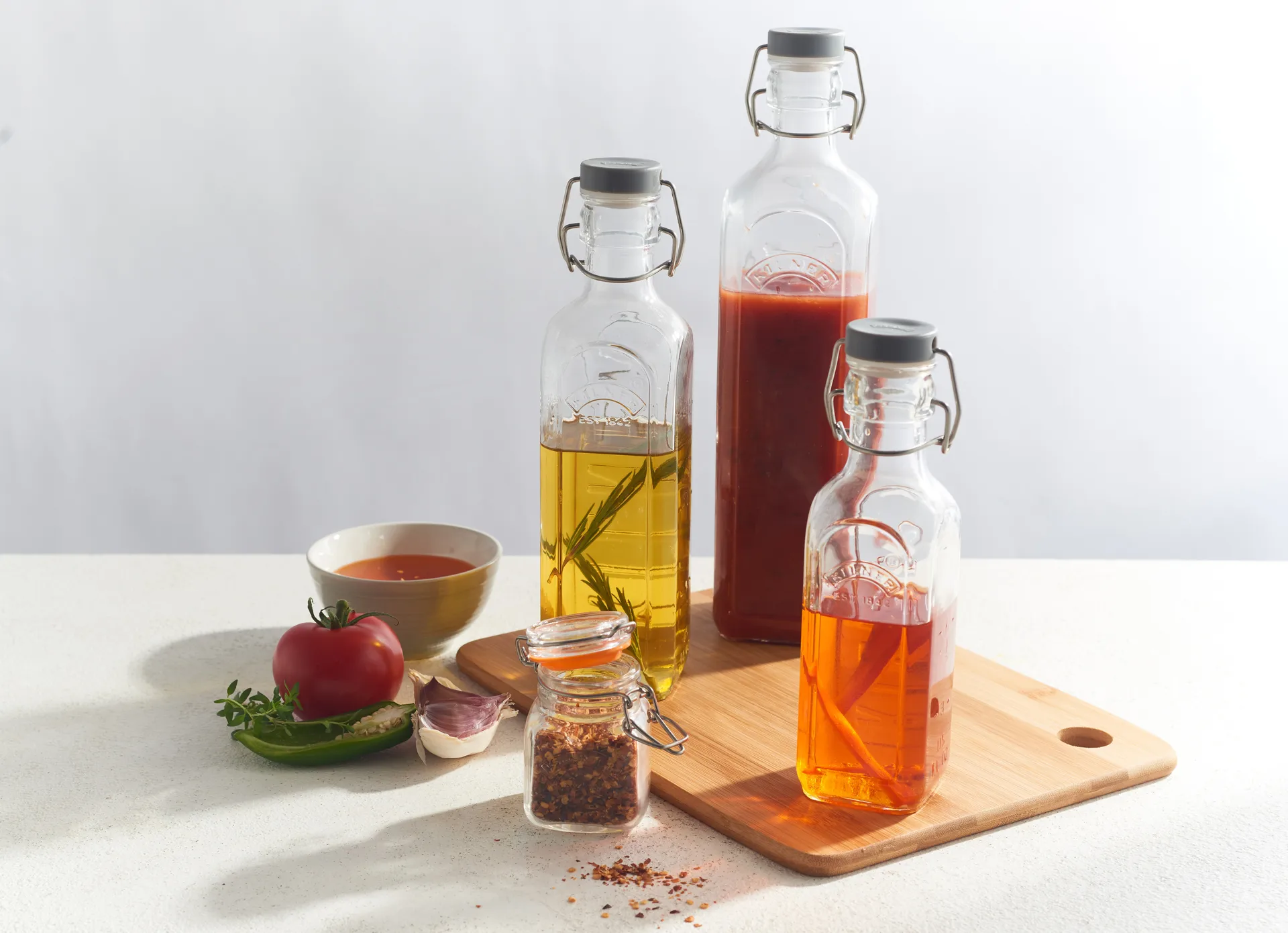 Kilner flaska med bygel, Klar, 0,6 L Kilner