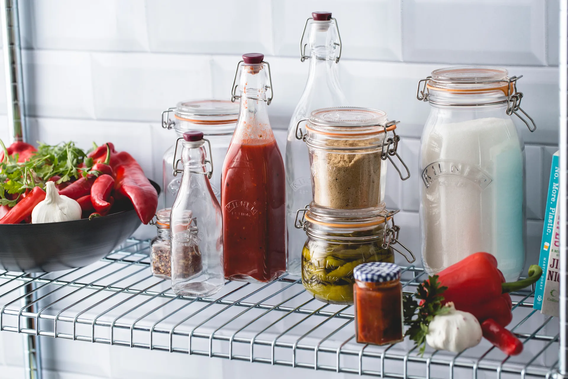 Kilner flaska med bygel, Klar, 1 L Kilner