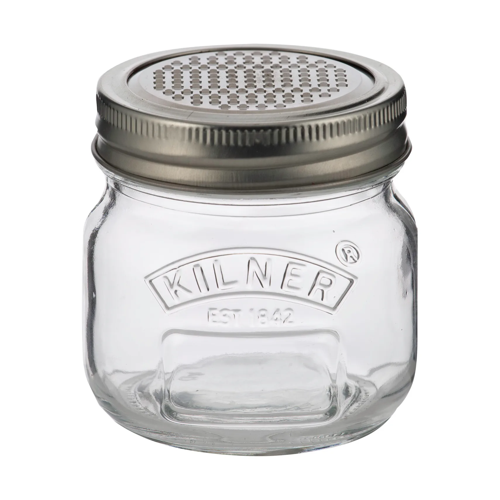 Kilner förvaringsburk med rivlock, Silver-klar, 250 ml Kilner