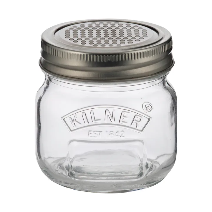Kilner förvaringsburk med rivlock - Silver-klar, 250 ml - Kilner