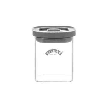 Kilner FRESH kryddburk fyrkantig - Klar-grå, 160 ml - Kilner
