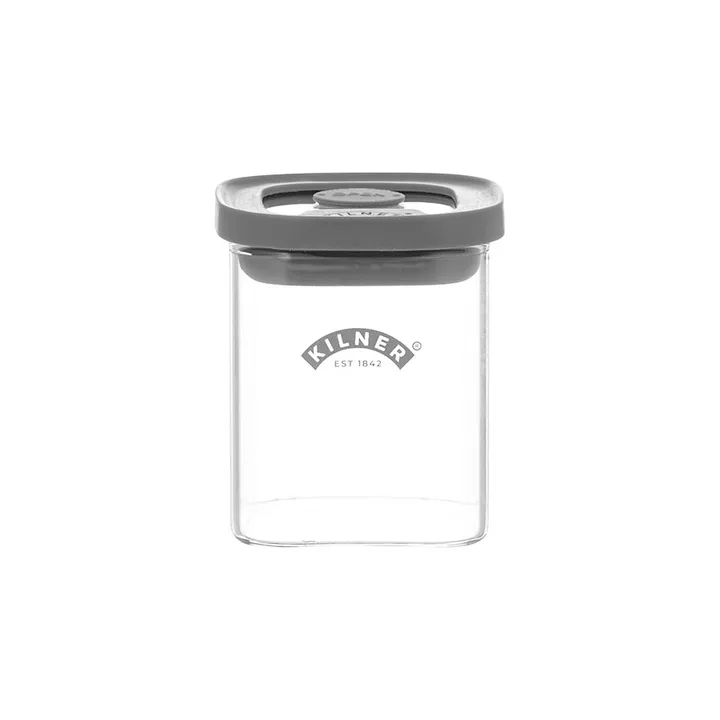 Kilner FRESH kryddburk fyrkantig - Klar-grå, 160 ml - Kilner