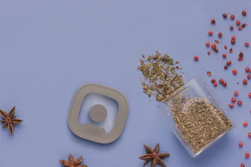 Kilner FRESH kryddburk fyrkantig - Klar-grå, 160 ml - Kilner