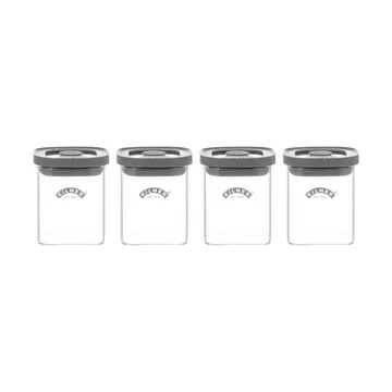 Kilner FRESH kryddburkar - Klar-grå, 4-pack, 160 ml - Kilner