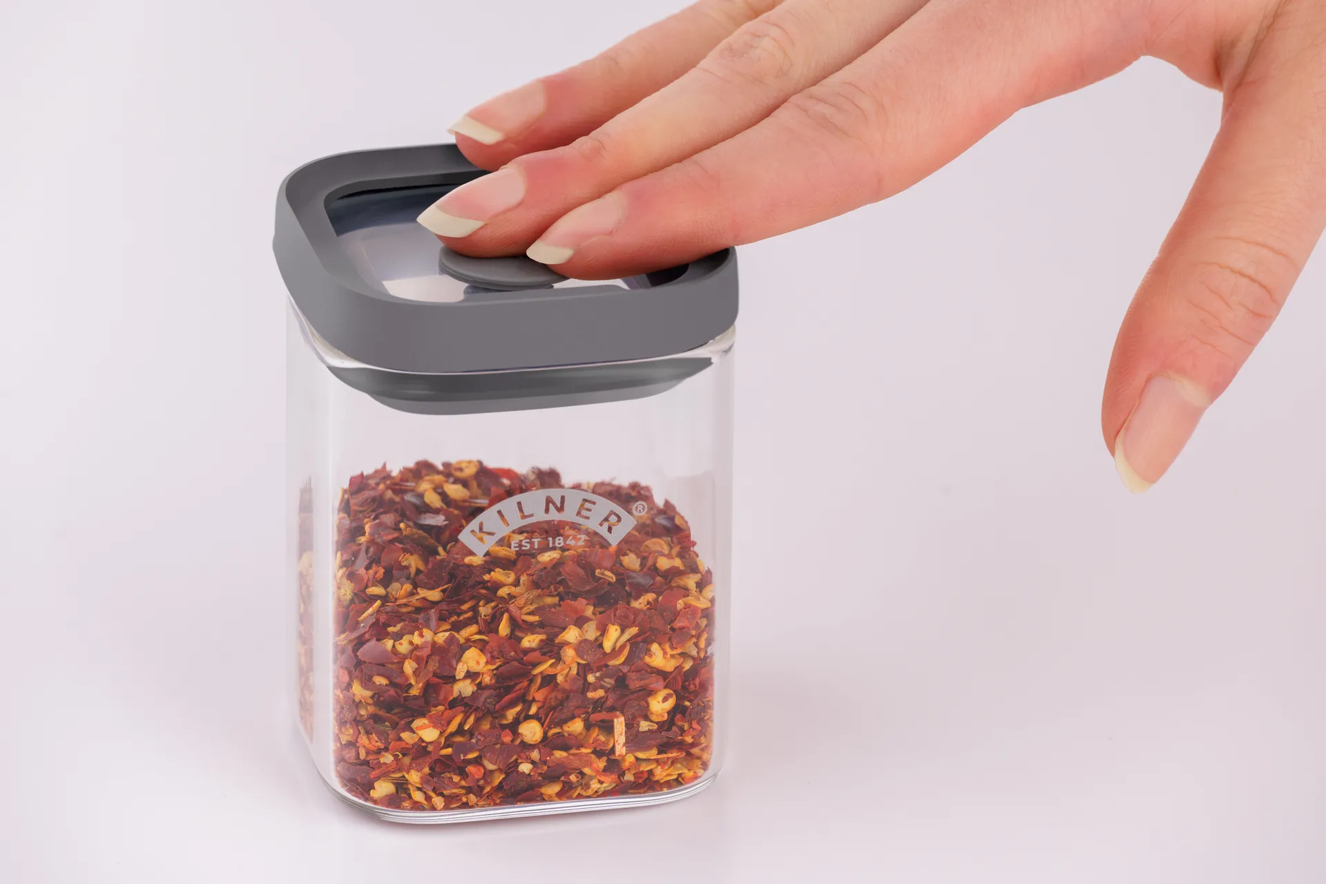 Kilner FRESH kryddburkar, Klar-grå, 4-pack, 160 ml Kilner