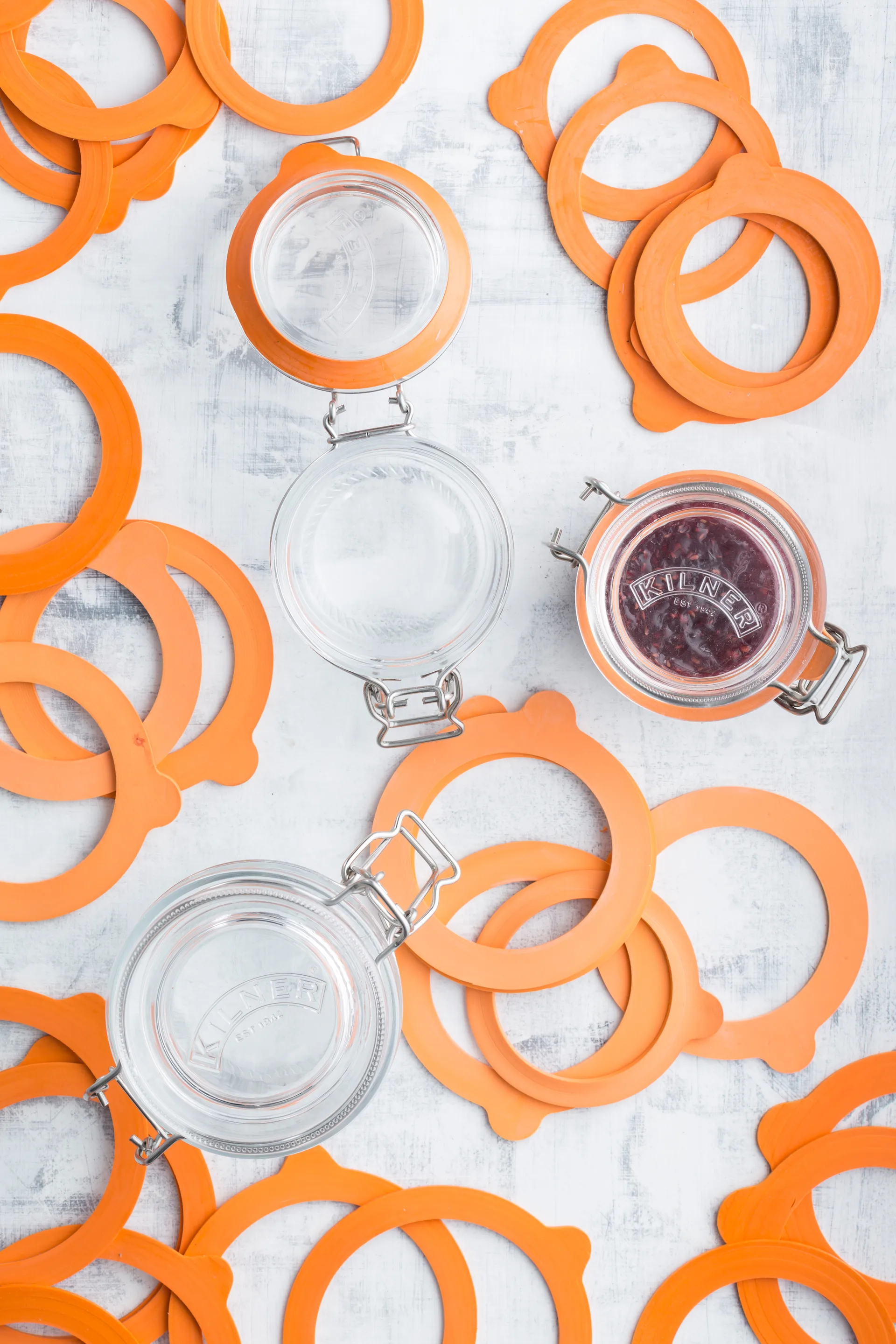 Kilner gummiringar standard, Orange, 0,35-2 L, 6-pack Kilner