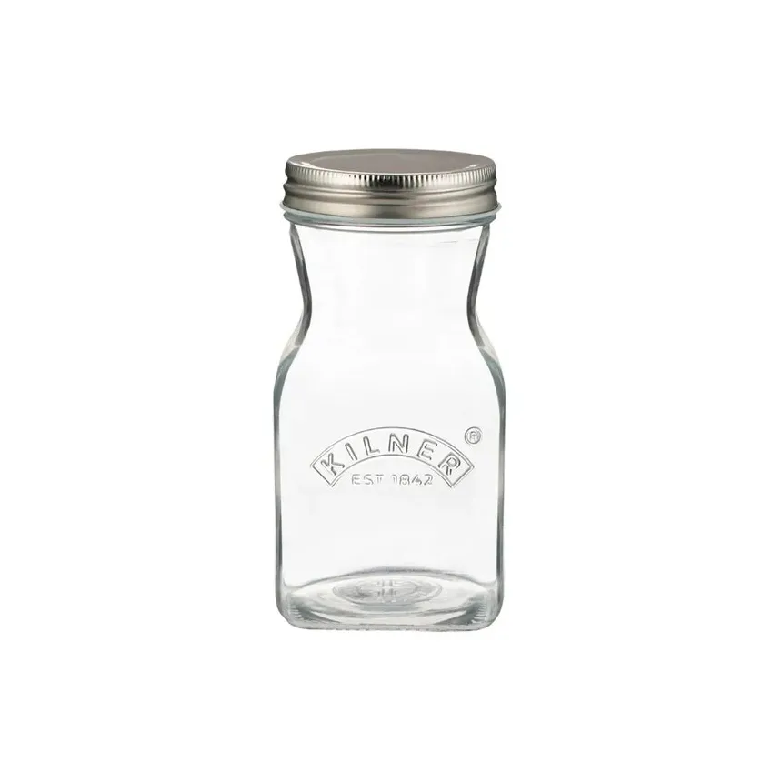 Kilner juice- och såsflaska, Klar-rostfritt stål, 0,5 L Kilner
