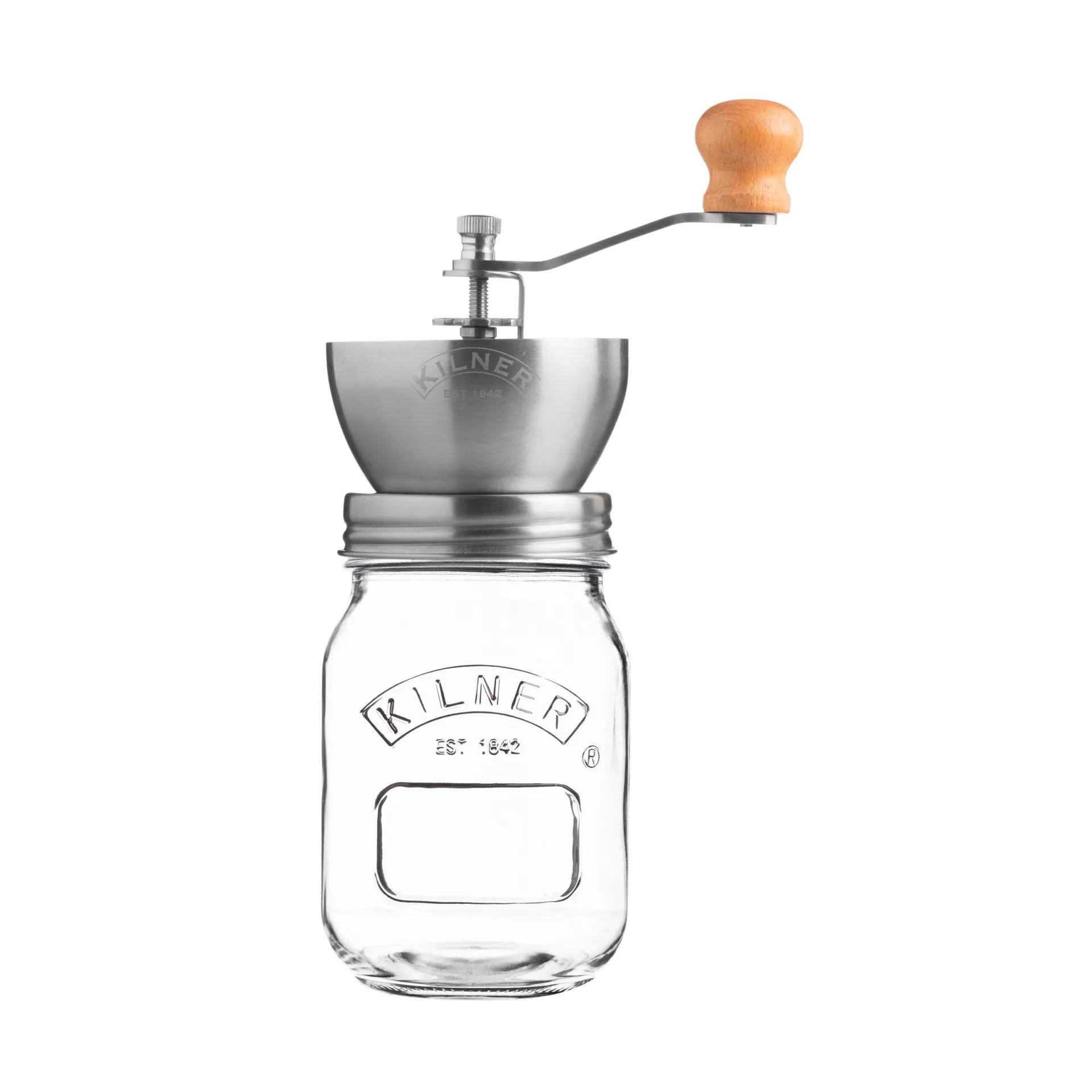Kilner kaffekvarn, Klar-rostfritt stål, 0,5 L Kilner