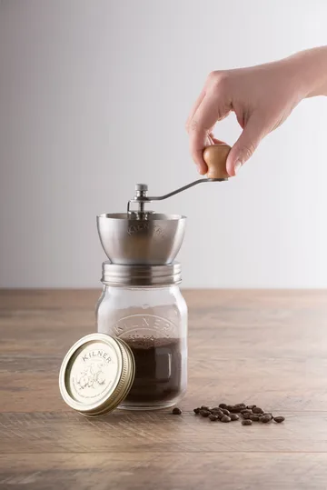 Kilner kaffekvarn - Klar-rostfritt stål, 0,5 L - Kilner