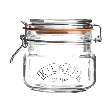 Kilner konservburk fyrkantig med bygel - Klar, 0,5 L - Kilner