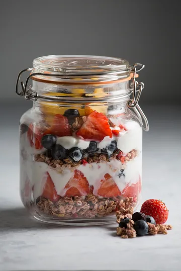 Kilner konservburk fyrkantig med bygel - Klar, 1 L - Kilner