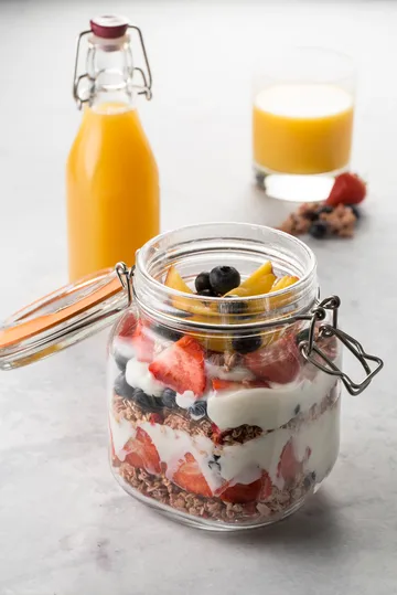 Kilner konservburk fyrkantig med bygel - Klar, 1 L - Kilner