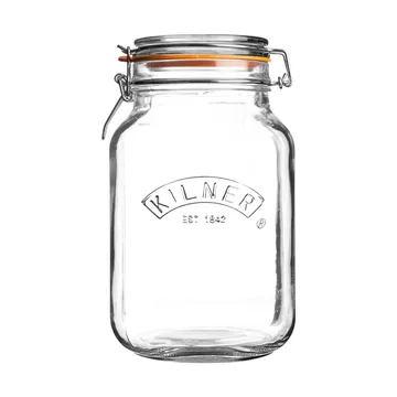Kilner konservburk fyrkantig med bygel - Klar, 1,5 L - Kilner