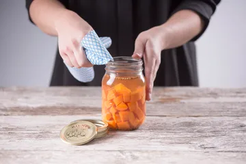 Kilner konservburk rund - Klar-guld, 0,5 L - Kilner