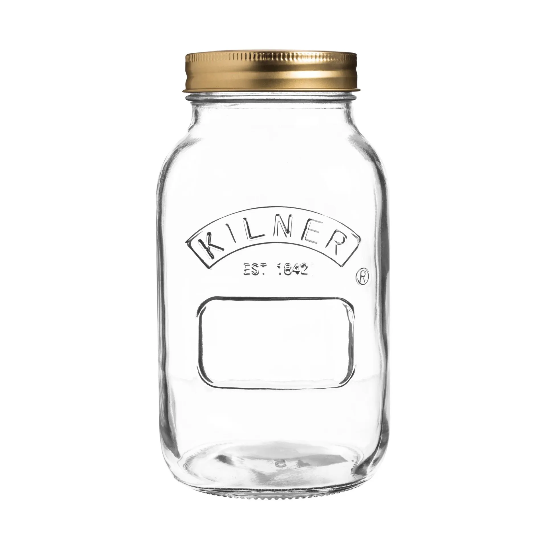 Kilner konservburk rund, Klar-guld, 1 L Kilner