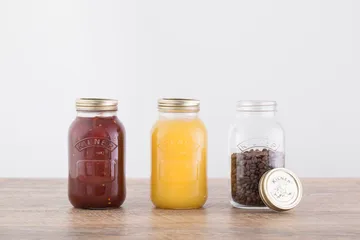 Kilner konservburk rund - Klar-guld, 1 L - Kilner