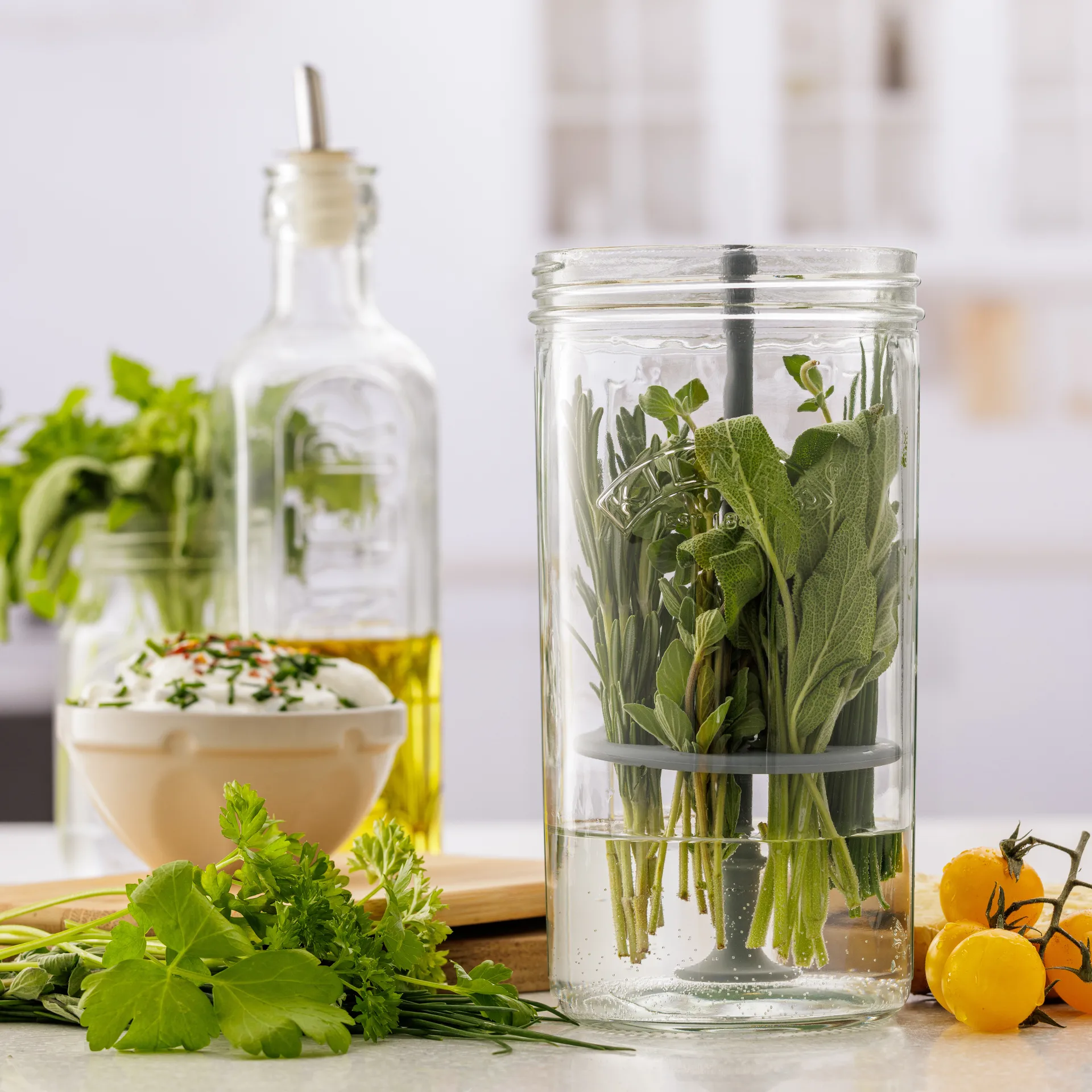 Kilner örtförvaring, Klar Kilner