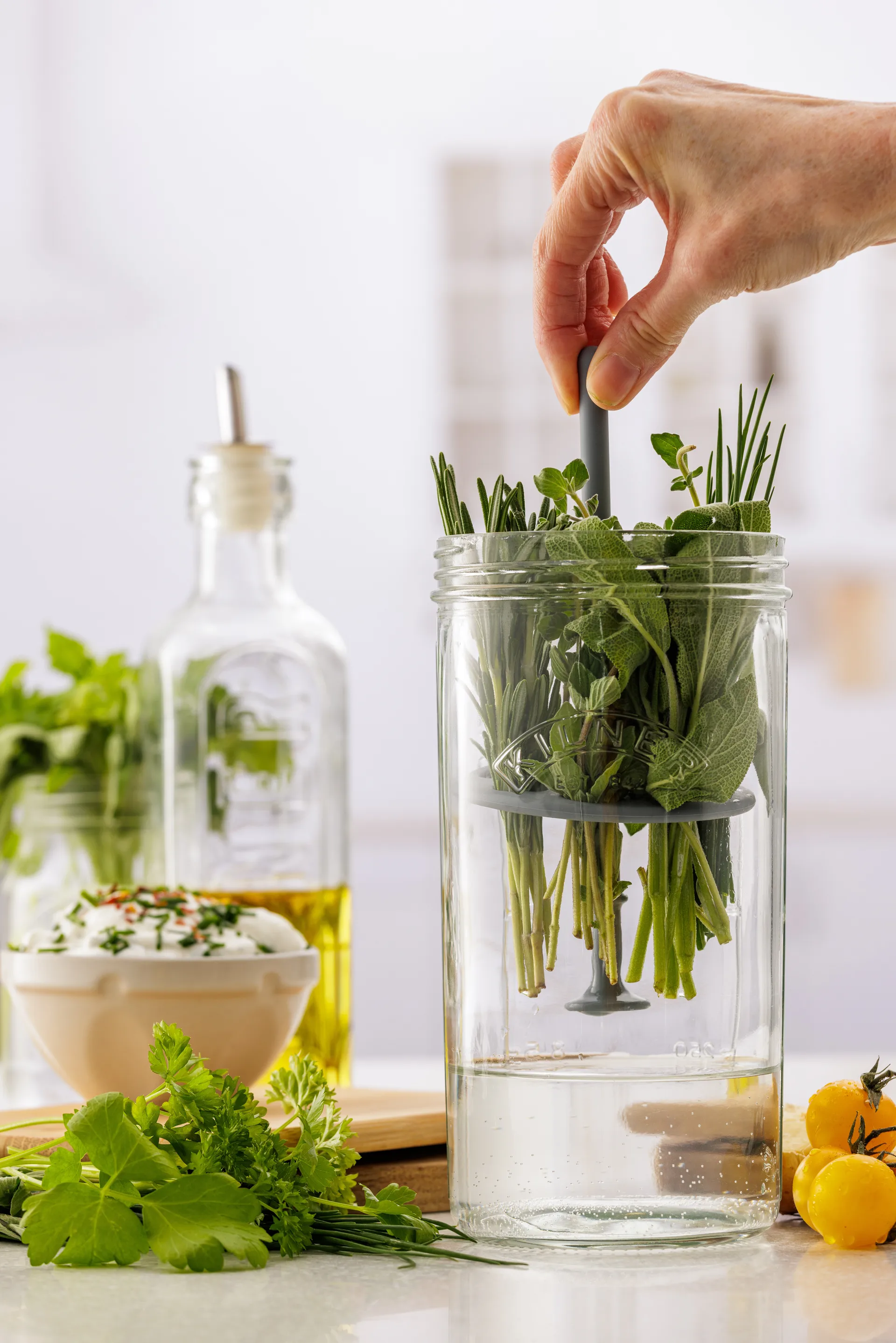 Kilner örtförvaring, Klar Kilner
