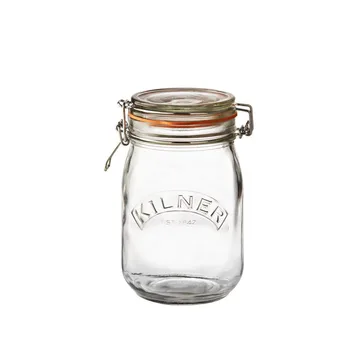 Kilner rund burk med bygel - Klar, 1 L - Kilner