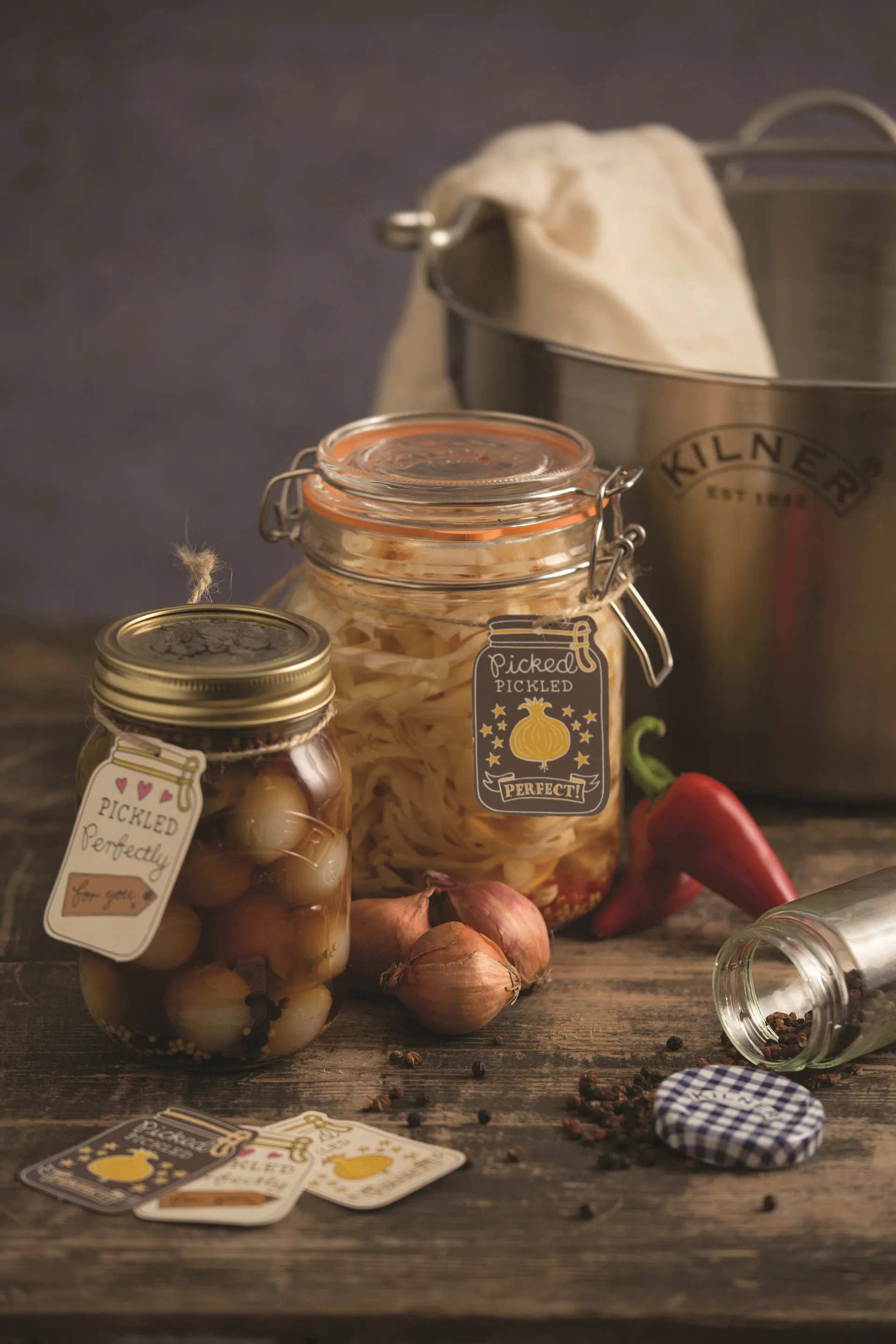 Kilner rund burk med bygel, Klar, 1 L Kilner