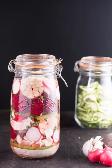 Kilner rund burk med bygel - Klar, 1,5 L - Kilner