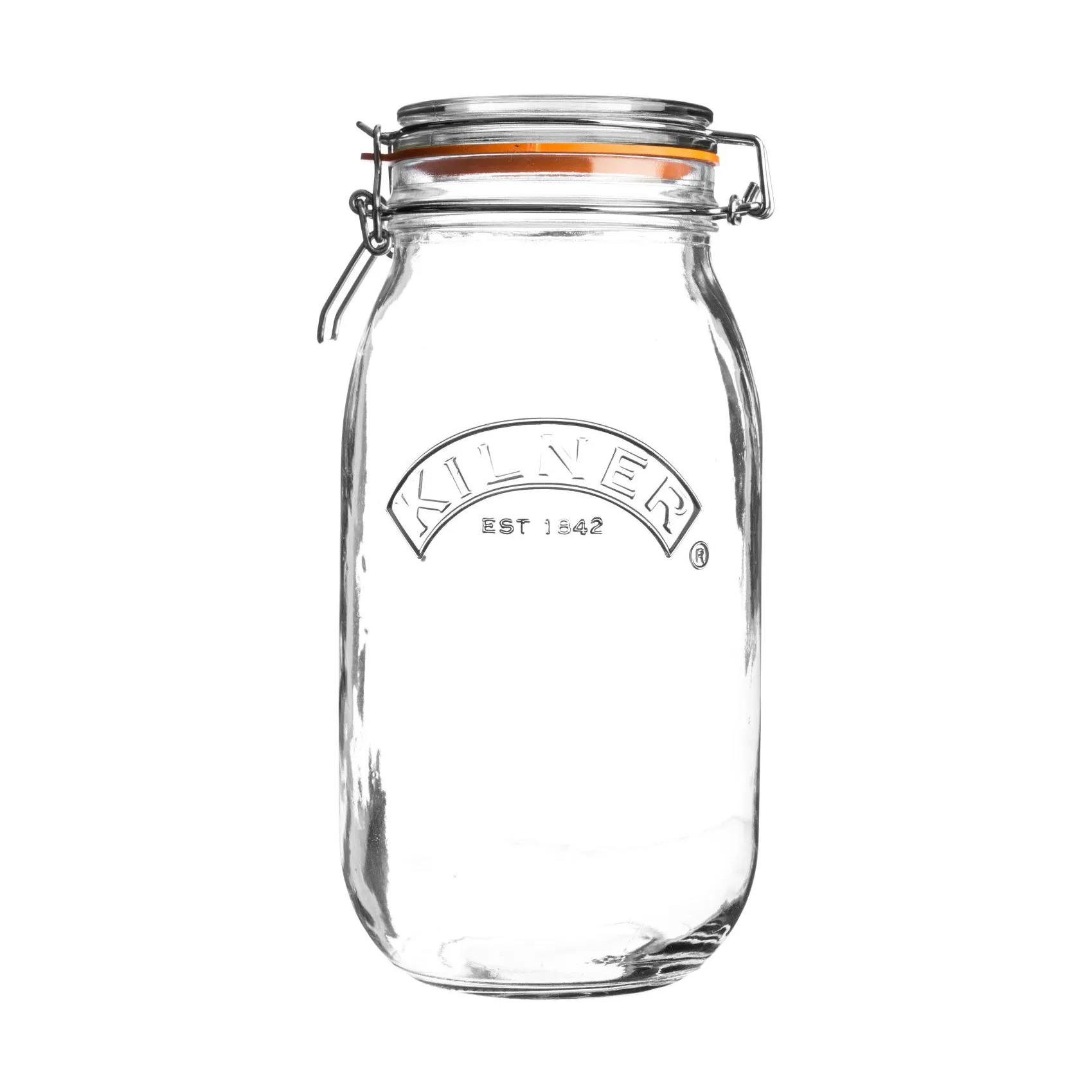 Kilner rund burk med bygel, Klar, 2 L Kilner