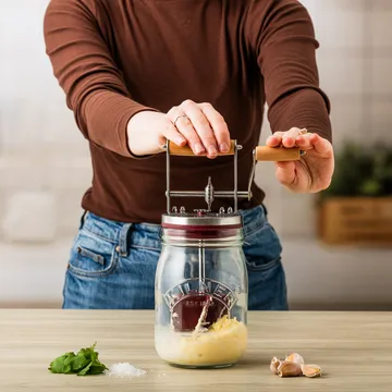 Kilner smörkärnare - Klar-röd, 1 L - Kilner