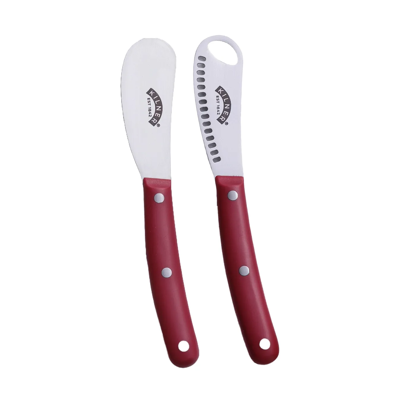 Kilner smörkniv set, Röd-rostfritt stål Kilner