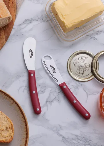Kilner smörkniv set - Röd-rostfritt stål - Kilner