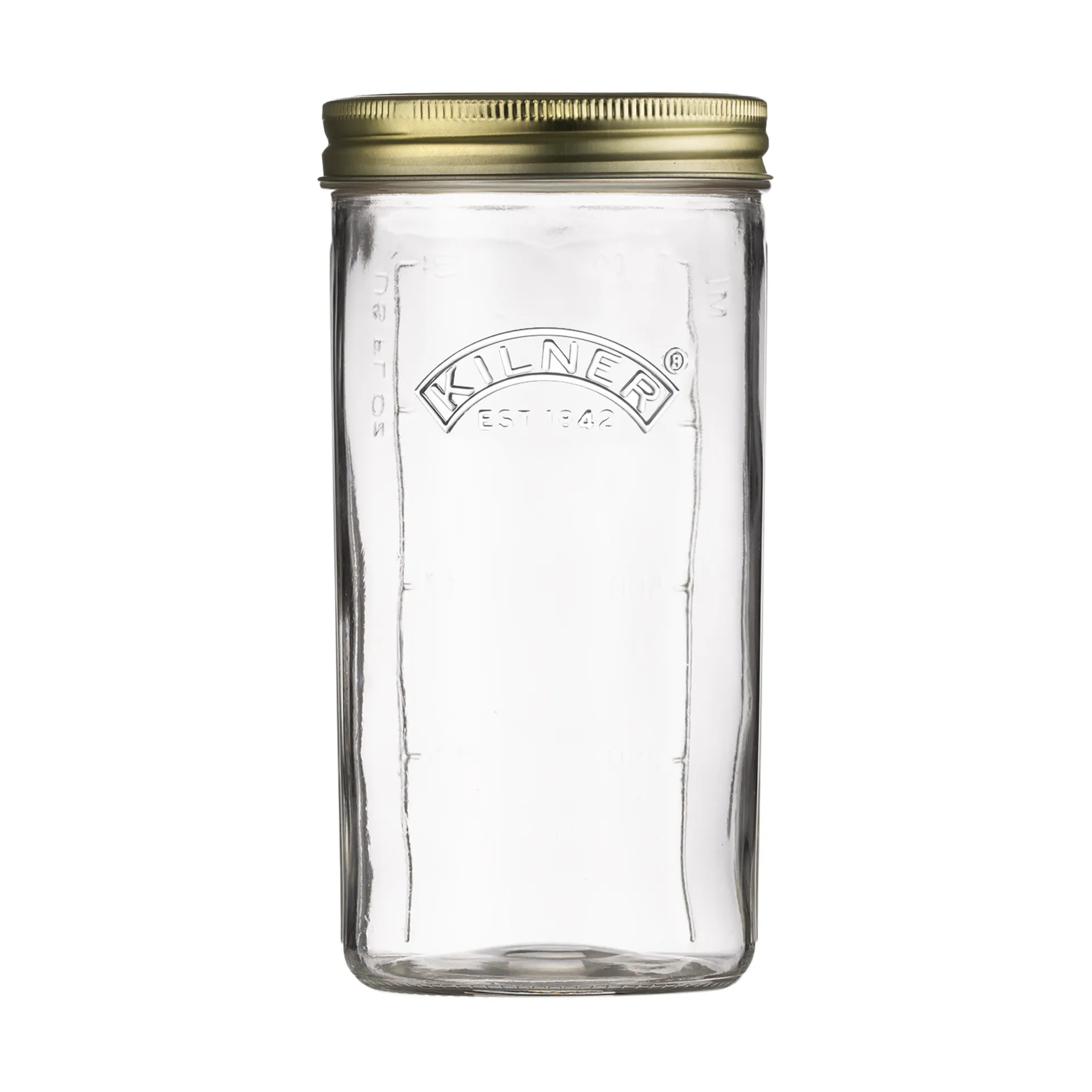 Kilner WIDE konservburk, Klar-guld, 1 L Kilner