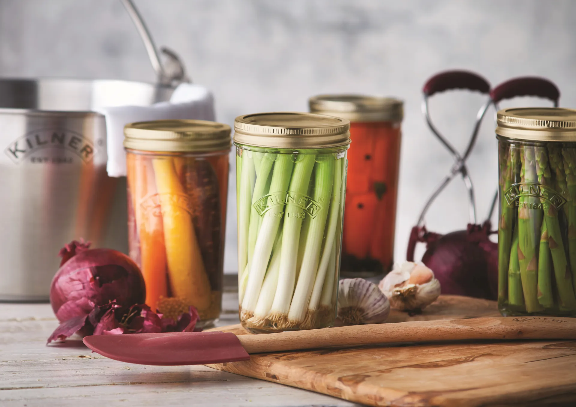 Kilner WIDE konservburk, Klar-guld, 1 L Kilner