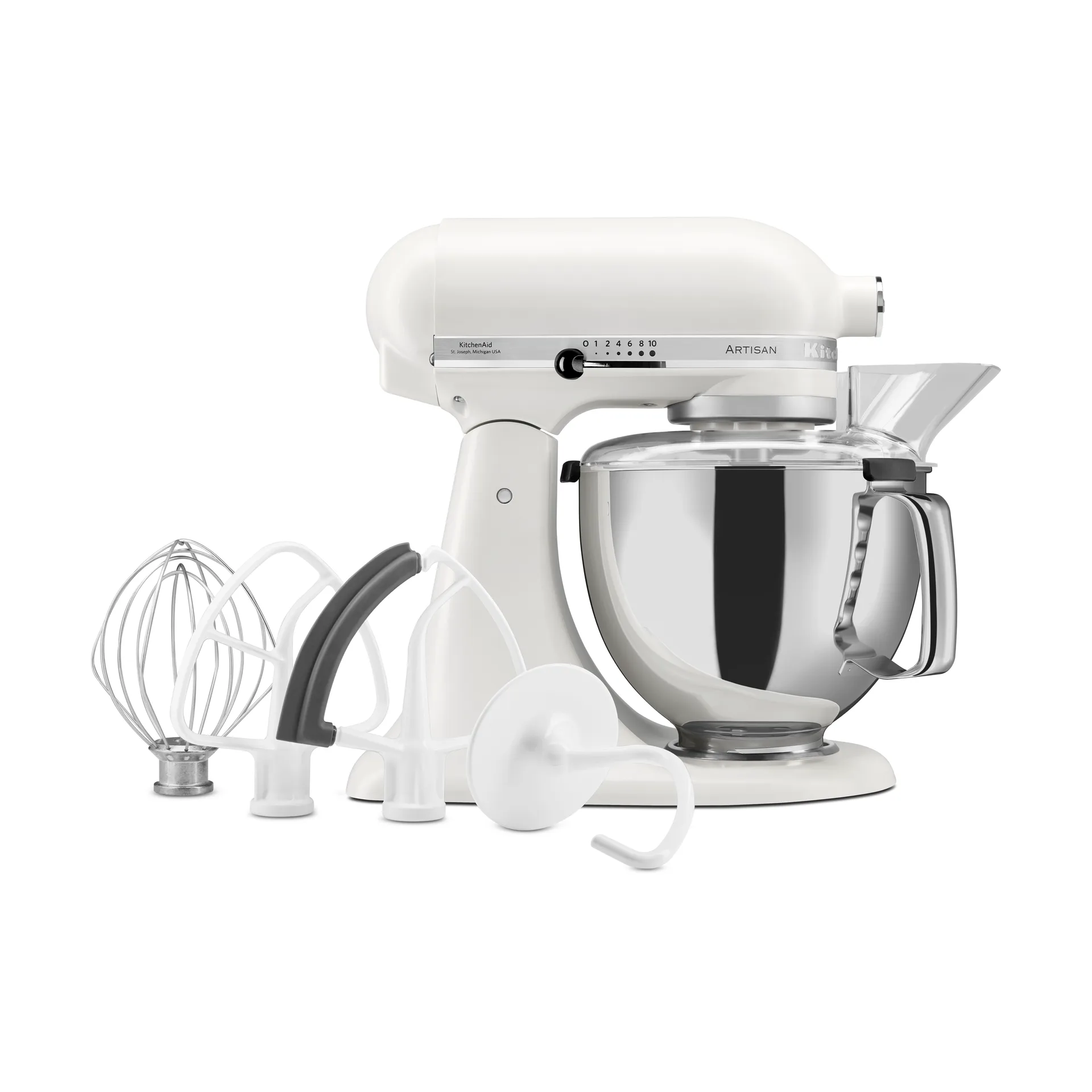 Artisan 5KSM175 köksmaskin med extra tillbehör 4,8 L, Porcelain white KitchenAid